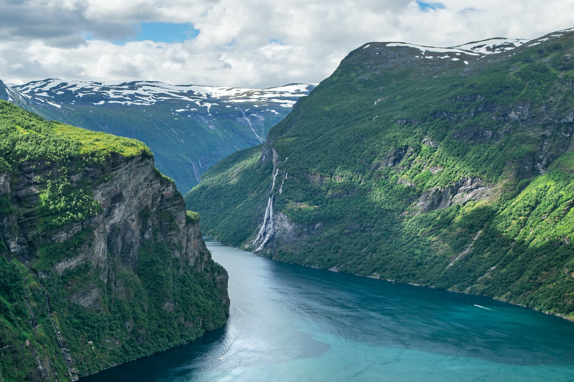 high angle shot of a river valley