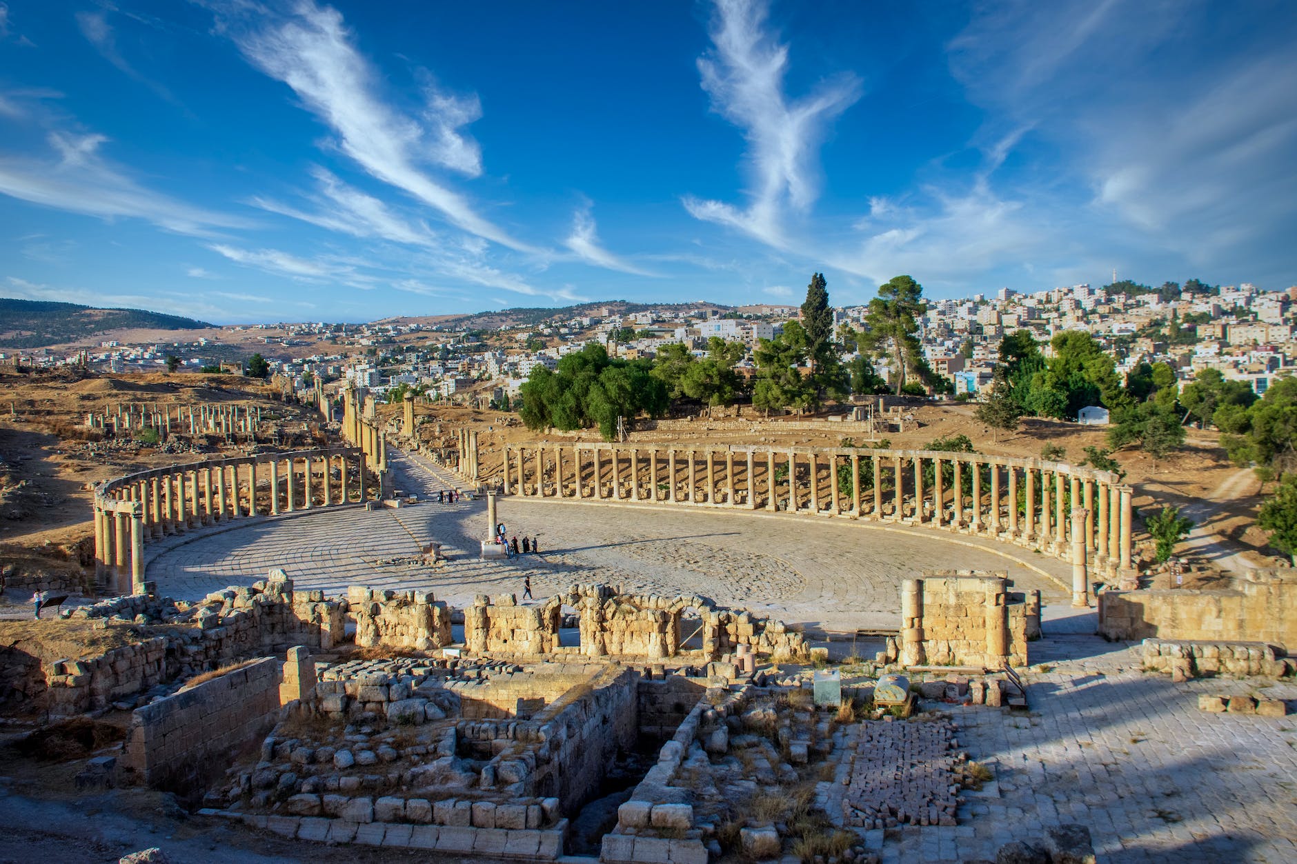 ancient roman forum in jordan